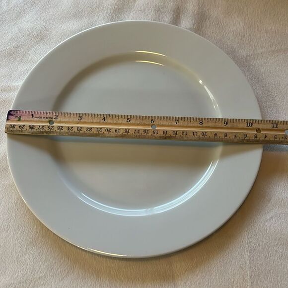 IKEA 365 Dinner Plates White 10 1/2 Inches Round Design Susan Pryke Made Turkey - Picture 5 of 6